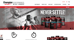Desktop Screenshot of championperformance.com